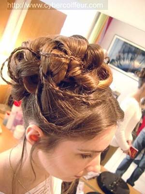 chignon avec anglaise