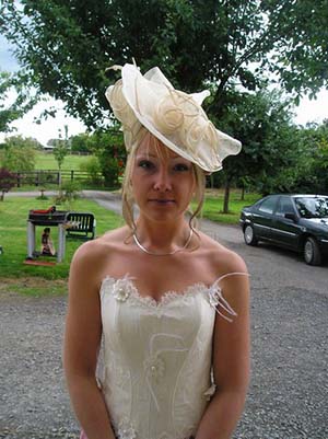 chignon avec chapeau