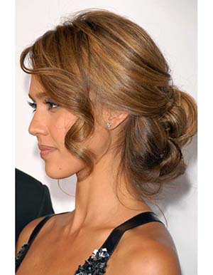 chignon bas mariee