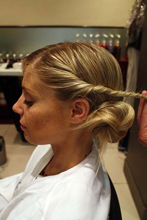 chignon de soiree facile