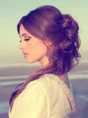 chignon lache mariage