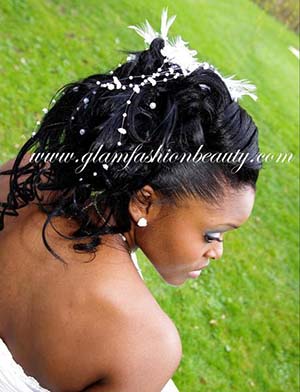 chignon mariage africain