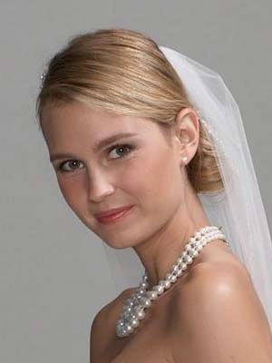chignon mariage avec voile