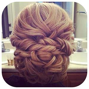 chignon mariage bas