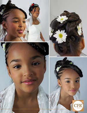 chignon mariage enfant