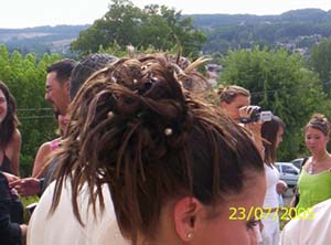 chignon moderne mariage