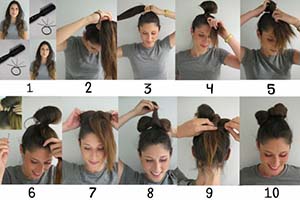 chignon noeud papillon