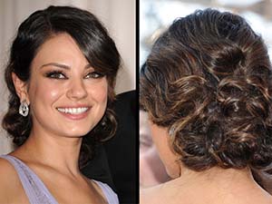 chignon pour cheveux courts