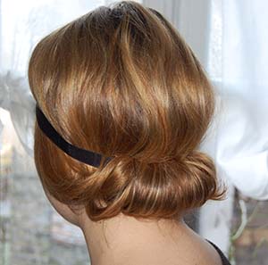 chignon pour cheveux mi long