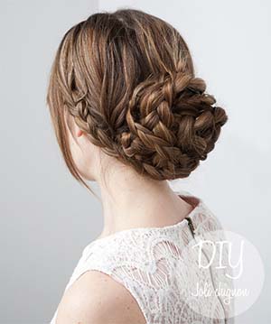 chignon pour un mariage
