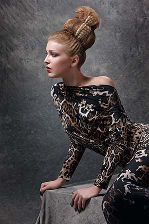 chignon sauvage