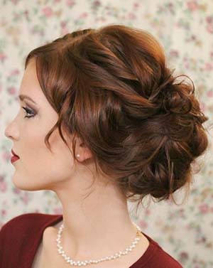 chignon soiree facile