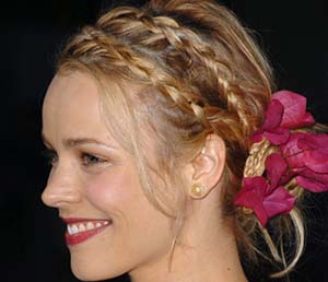 chignon tresse flou