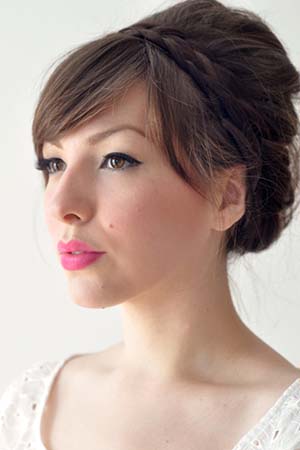 chignon tresse mariage