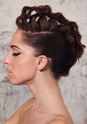 chignon volumineux