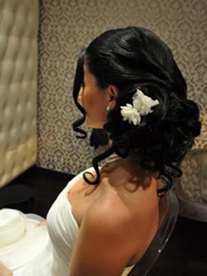 chignons bas mariage