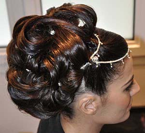 chignons mariees