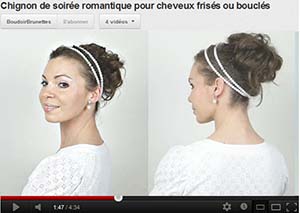 chignons soiree