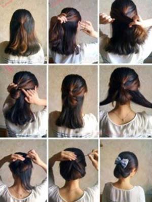 comment faire un chignon simple et rapide