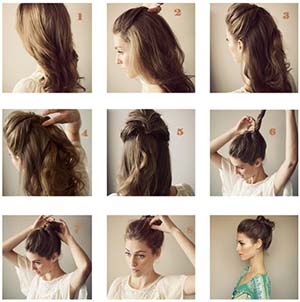 faire un chignon facile