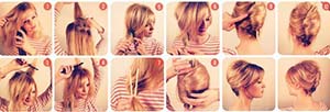 se faire un chignon banane