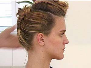 technique chignon banane