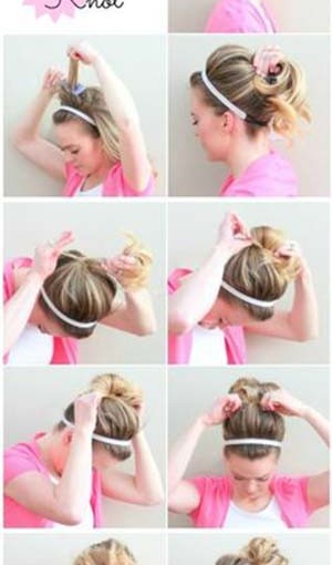 technique coiffure chignon