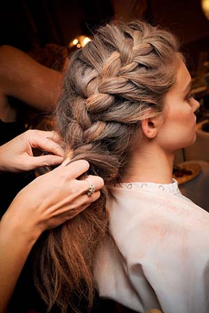 tresse et chignon