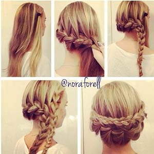 tuto coiffure tresse chignon